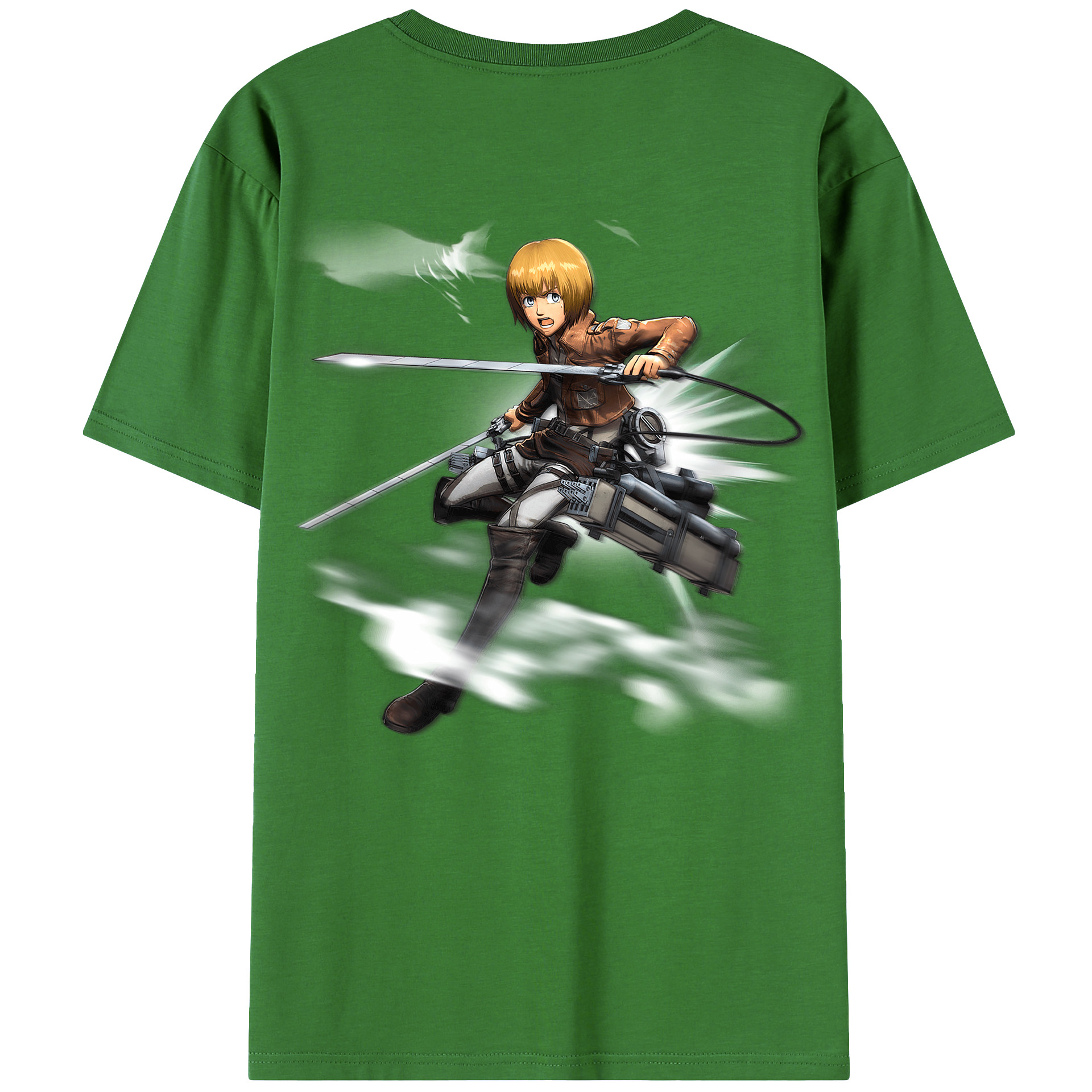（画像用） 進撃の巨人 アルミン·アルレルト Attack on Titan Armin Arlert レディース半袖Tシャツ(バックプリント)